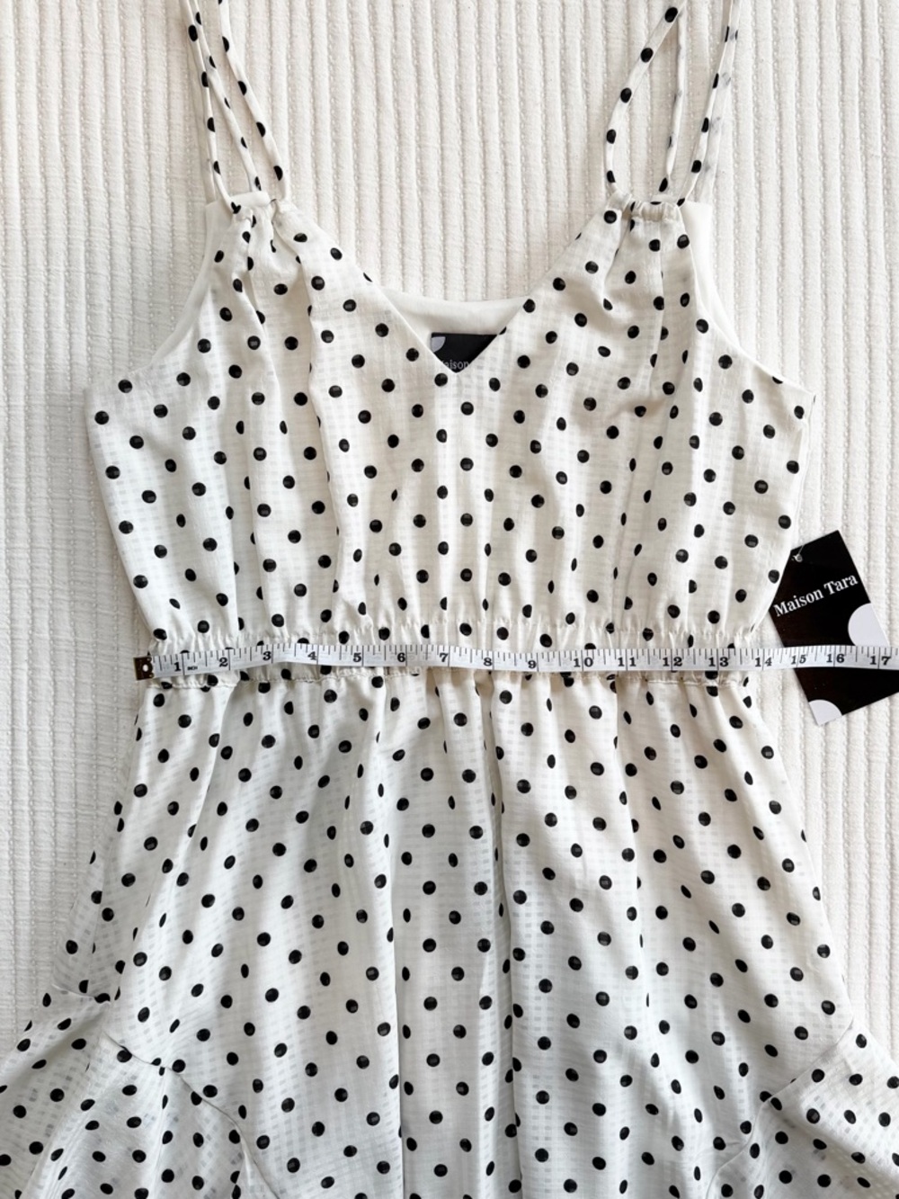NWT Polka Dot Tiered Ruffle Maxi Dress - Picture 5 of 8